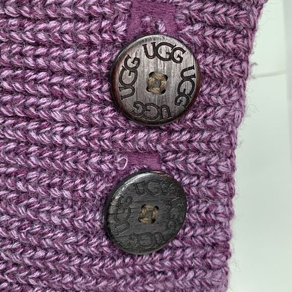 UGG Australia purple Sweater knit button boots size 5 - Picture 3 of 16